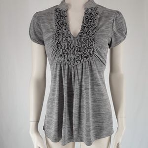 🤯 3 for $15 💥 HeartSoul | Ruffle Blouse V Neck Tie Top